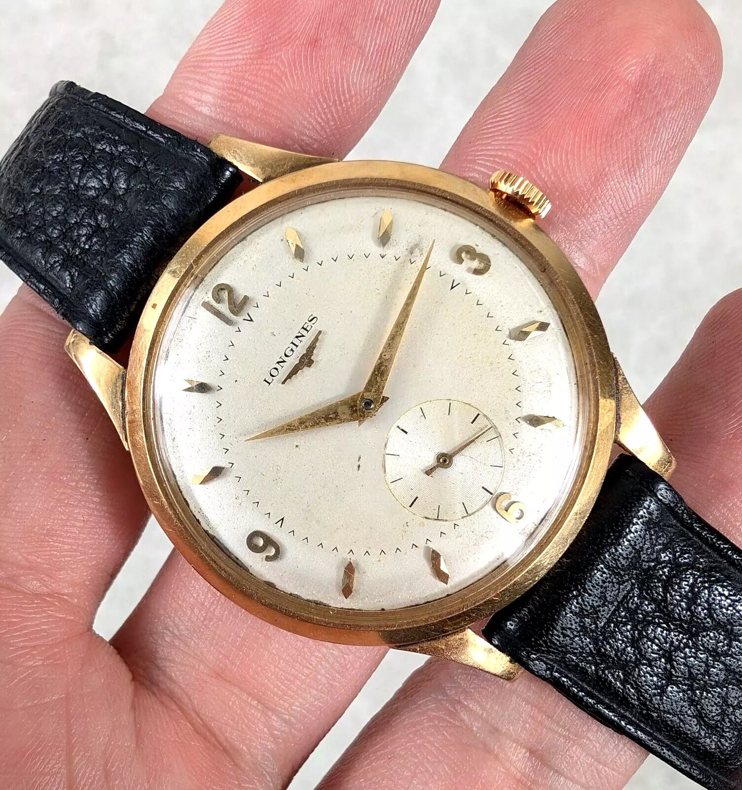 1959 Large Longines 18ct Gold Watch 12.68z