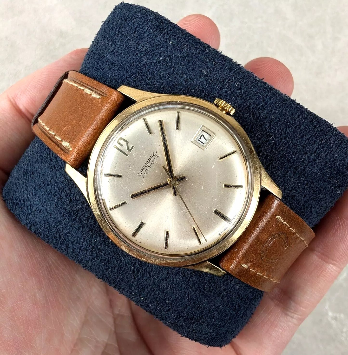 Garrard 9ct Gents Automatic Watch 1970s