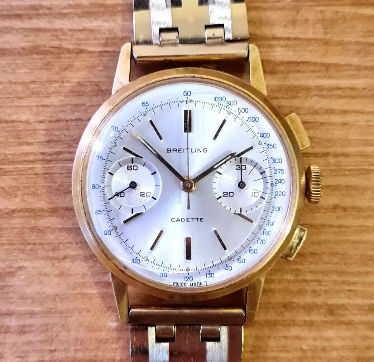 Vintage Breitling Cadette 1156 | 1968 Gold Plated