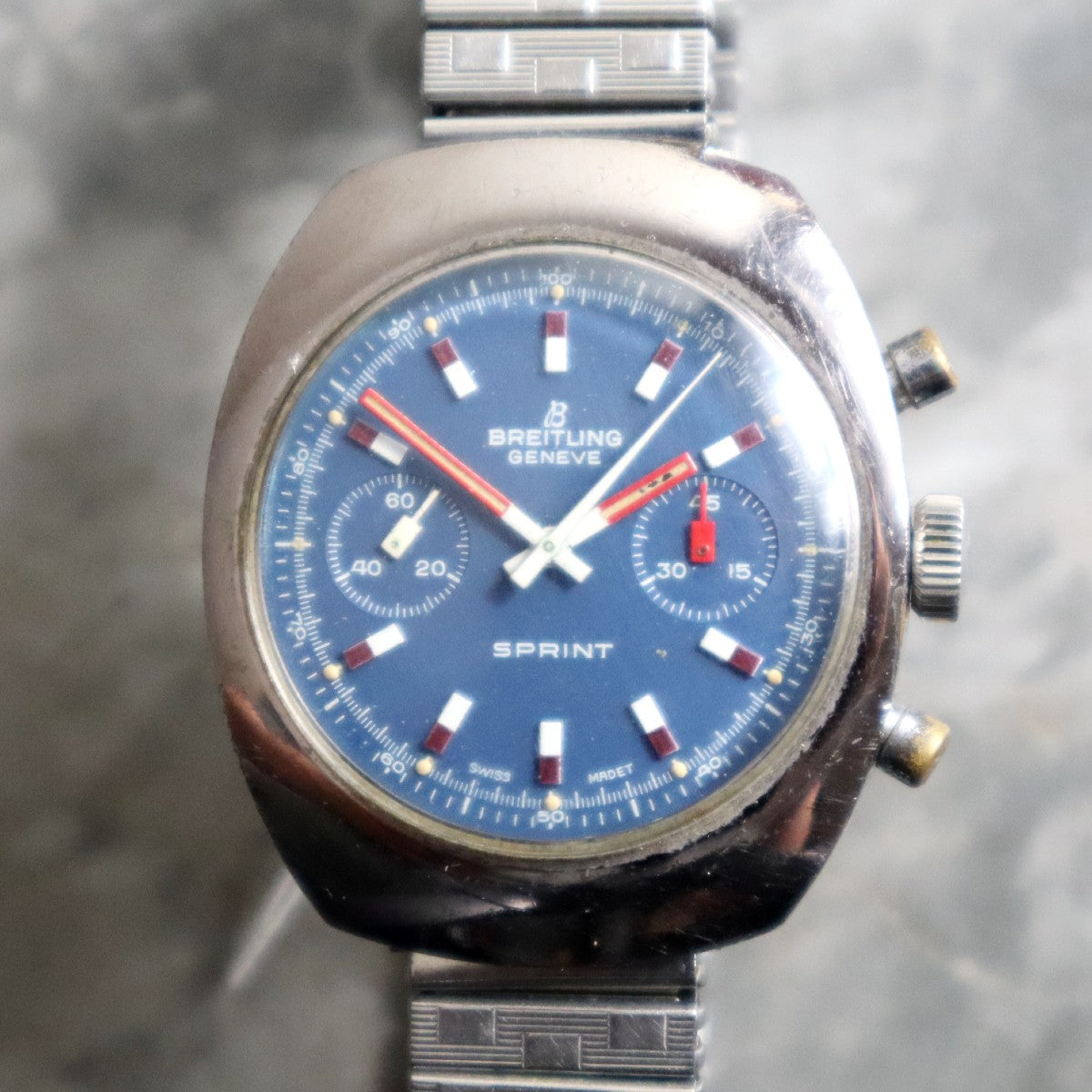 Breitling Vintage Sprint Chrono 1970’s Rare Dial Ref 2051