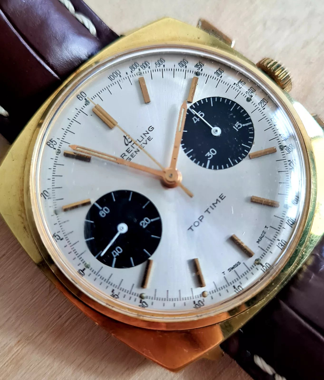 Vintage Breitling Top Time Chronograph Ref 2008 | May 1966 | Panda Dial