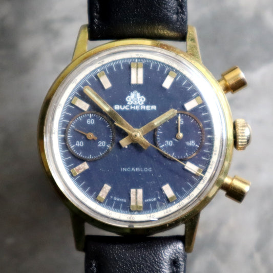 Bucherer Vintage Chronograph 1968 Rare Model