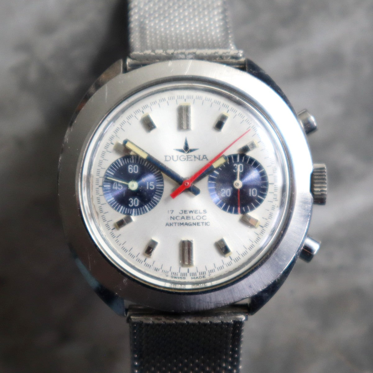 Vintage 1970s Dugena Chronograph Watch | Valjoux 7733