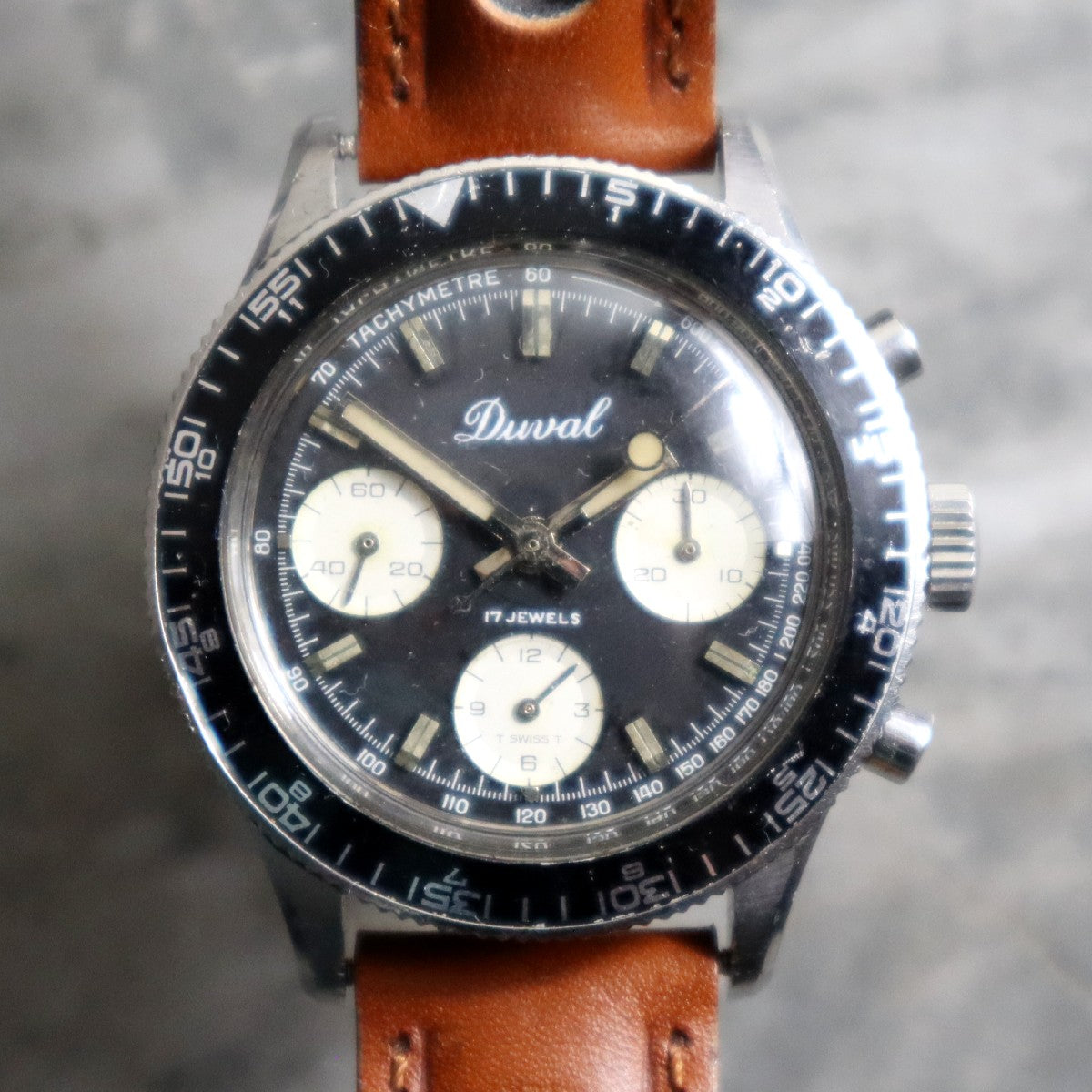 Vintage Duval Baylor 1970s Landeron 349 Chronograph | Original Box