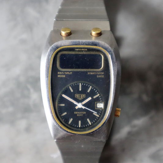 Vintage Heuer Senator GMT