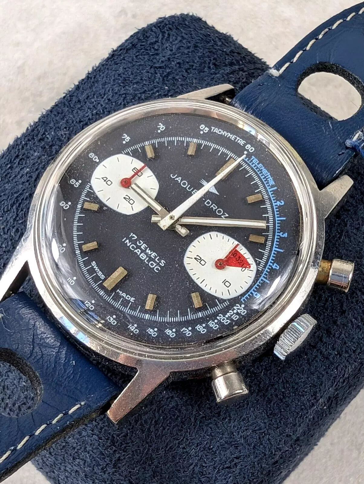 Vintage Jaquet Droz Chronograph Valjoux 7733