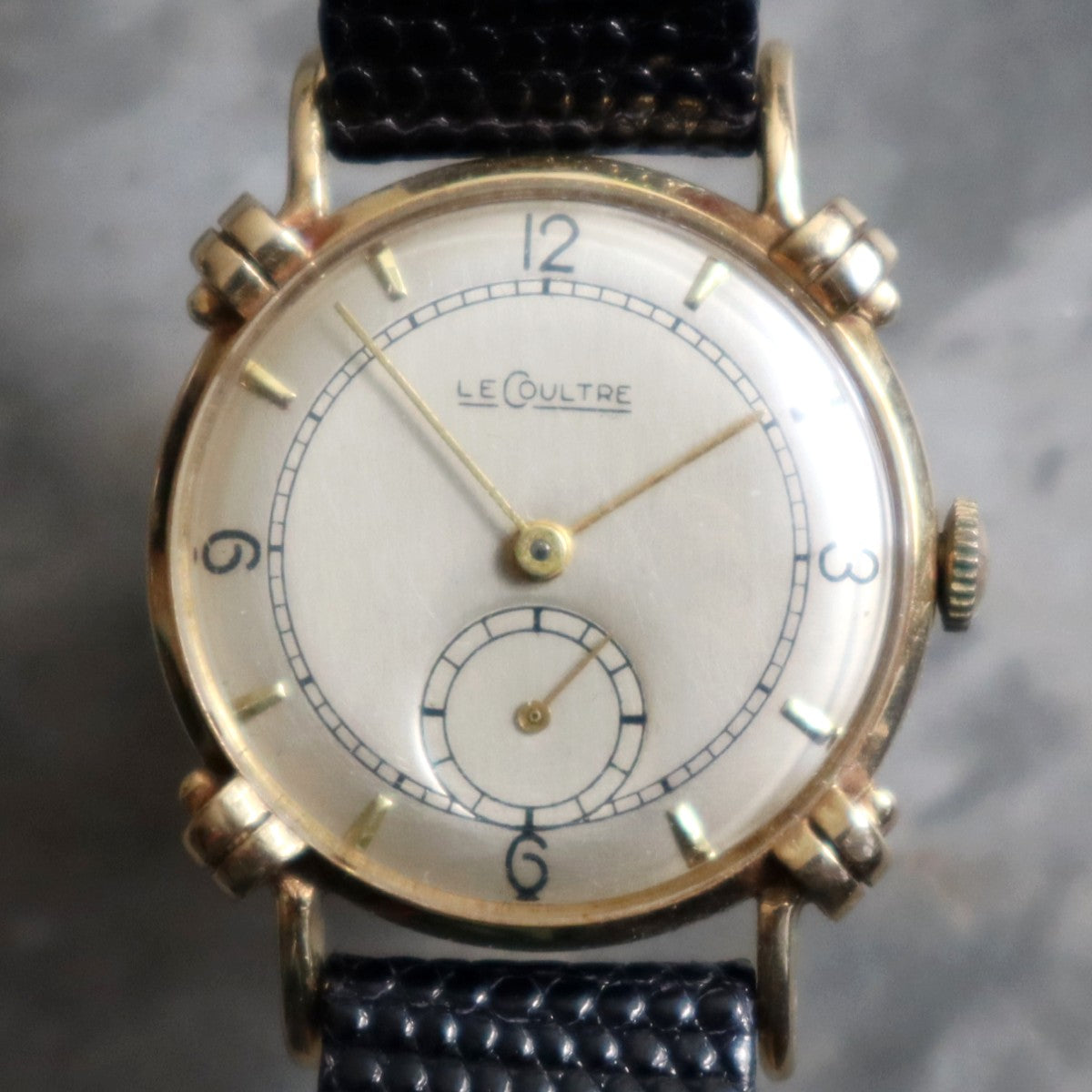Vintage 14ct Jaeger Lecoultre Watch | Fancy Rolled Lugs