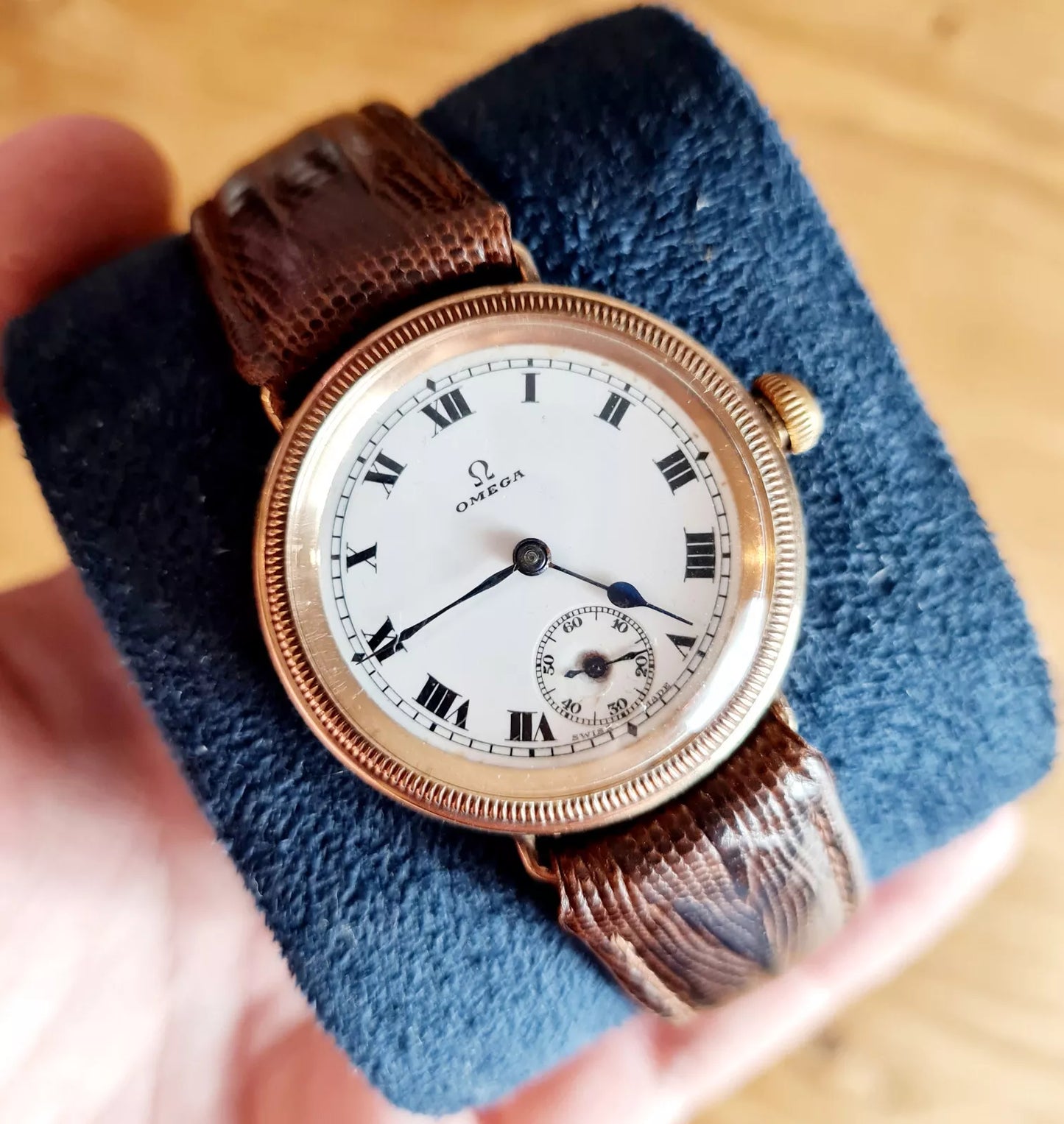 Omega Vintage 9K Gold with sub dial (Circa 1930's) Serviced