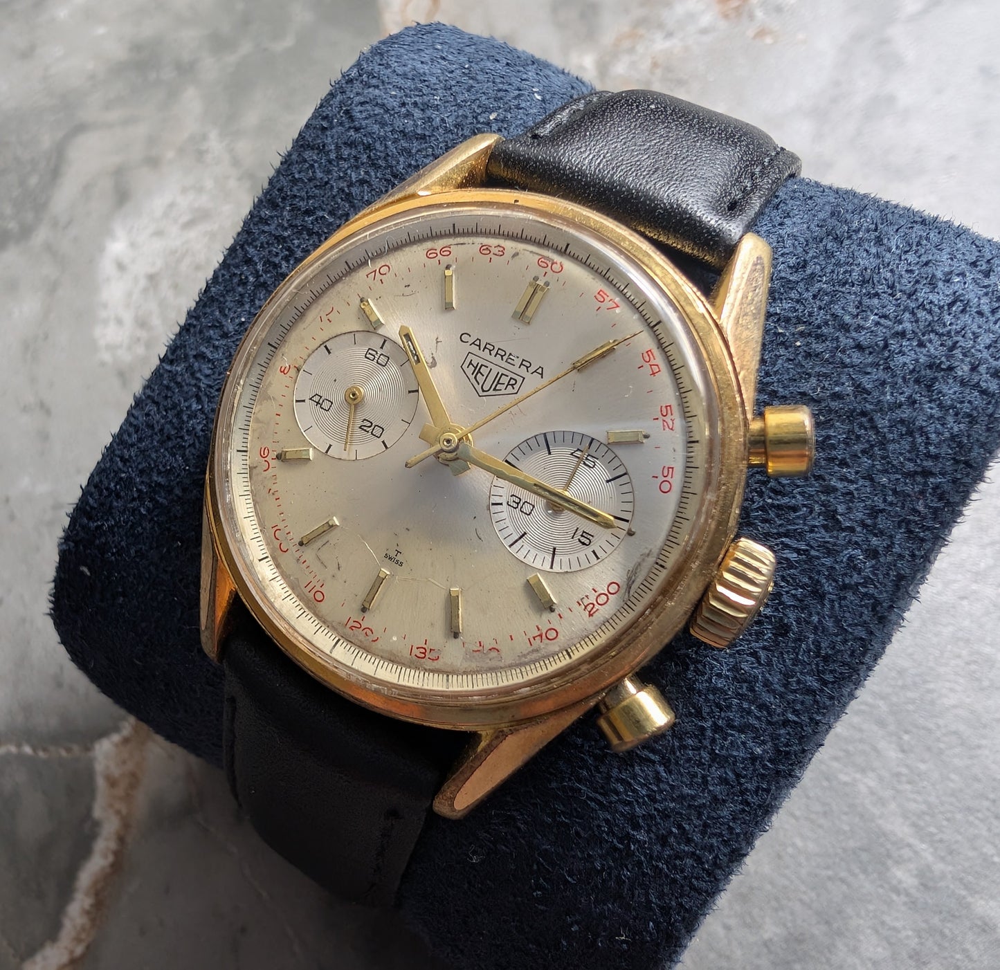 Vintage Heuer Carrera Chronograph 3648 Triple Signed and Warranted
