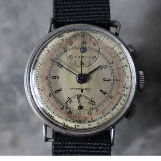 Pierce Chronograph 1940’s Beautiful Dial