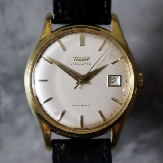 Tissot Visodate Automatic 18k Gold Vintage