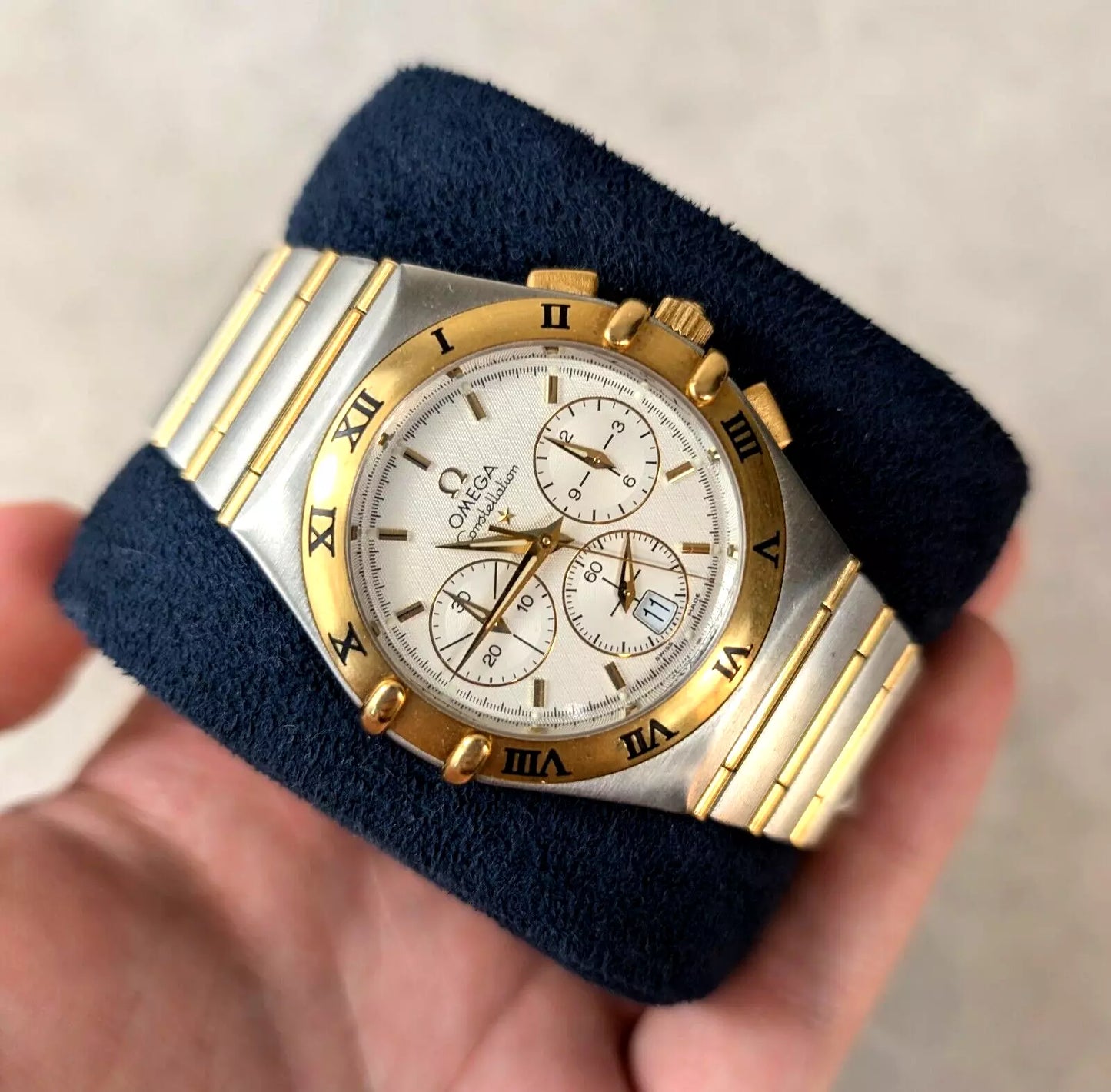 Omega Constellation 1242.30.00 38mm Double Eagle Steel and Gold