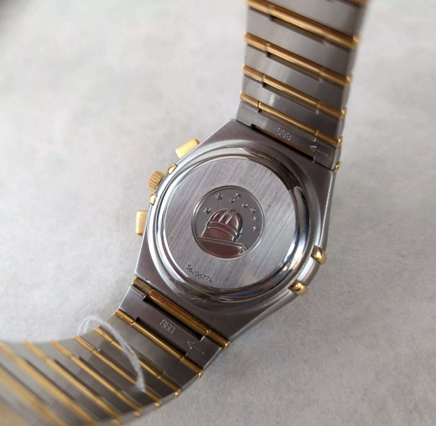 Omega Constellation 1242.30.00 38mm Double Eagle Steel and Gold