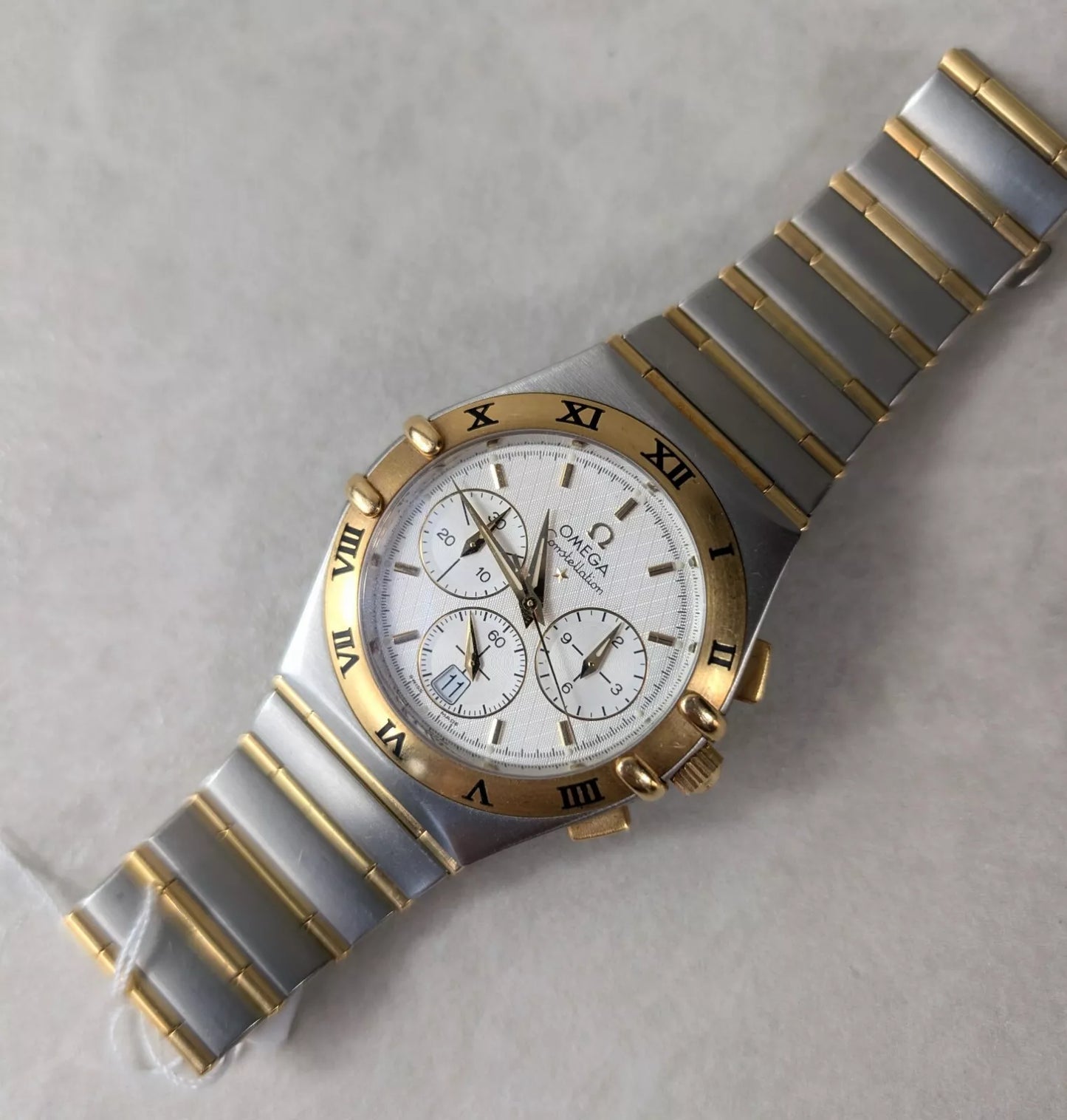 Omega Constellation 1242.30.00 38mm Double Eagle Steel and Gold
