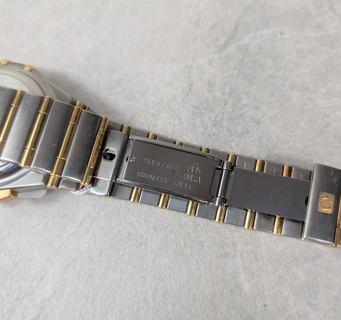 Omega Constellation 1242.30.00 38mm Double Eagle Steel and Gold