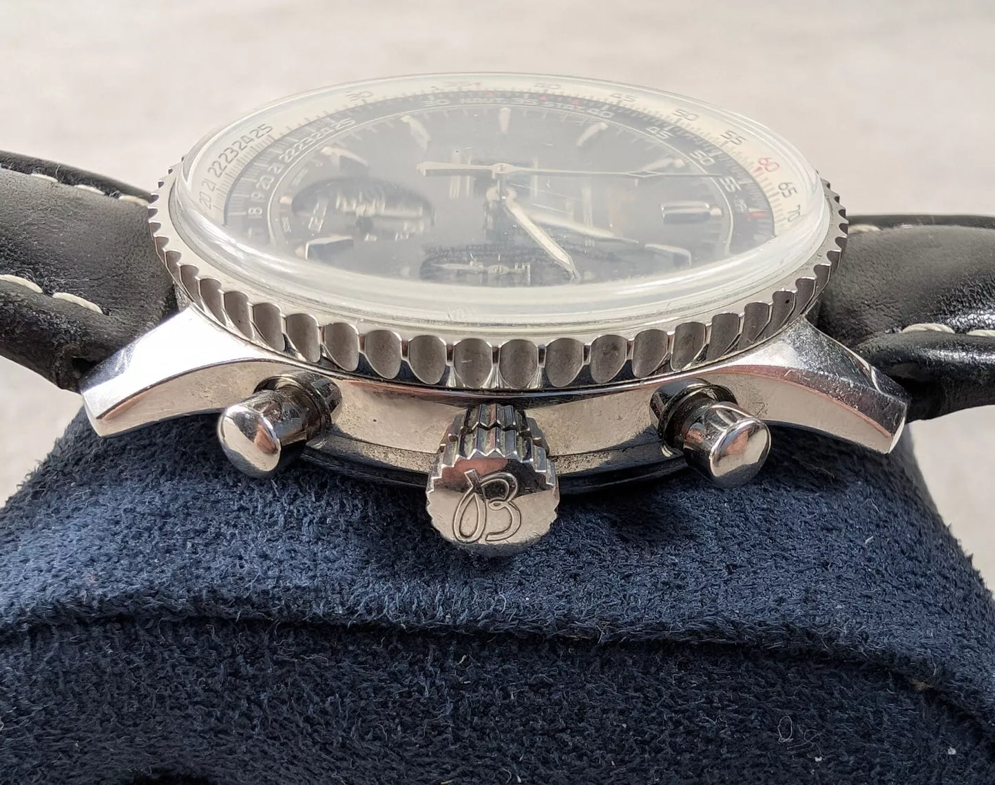 Breitling Montbrilliant Spatiographe Navitimer Black Dial A36030