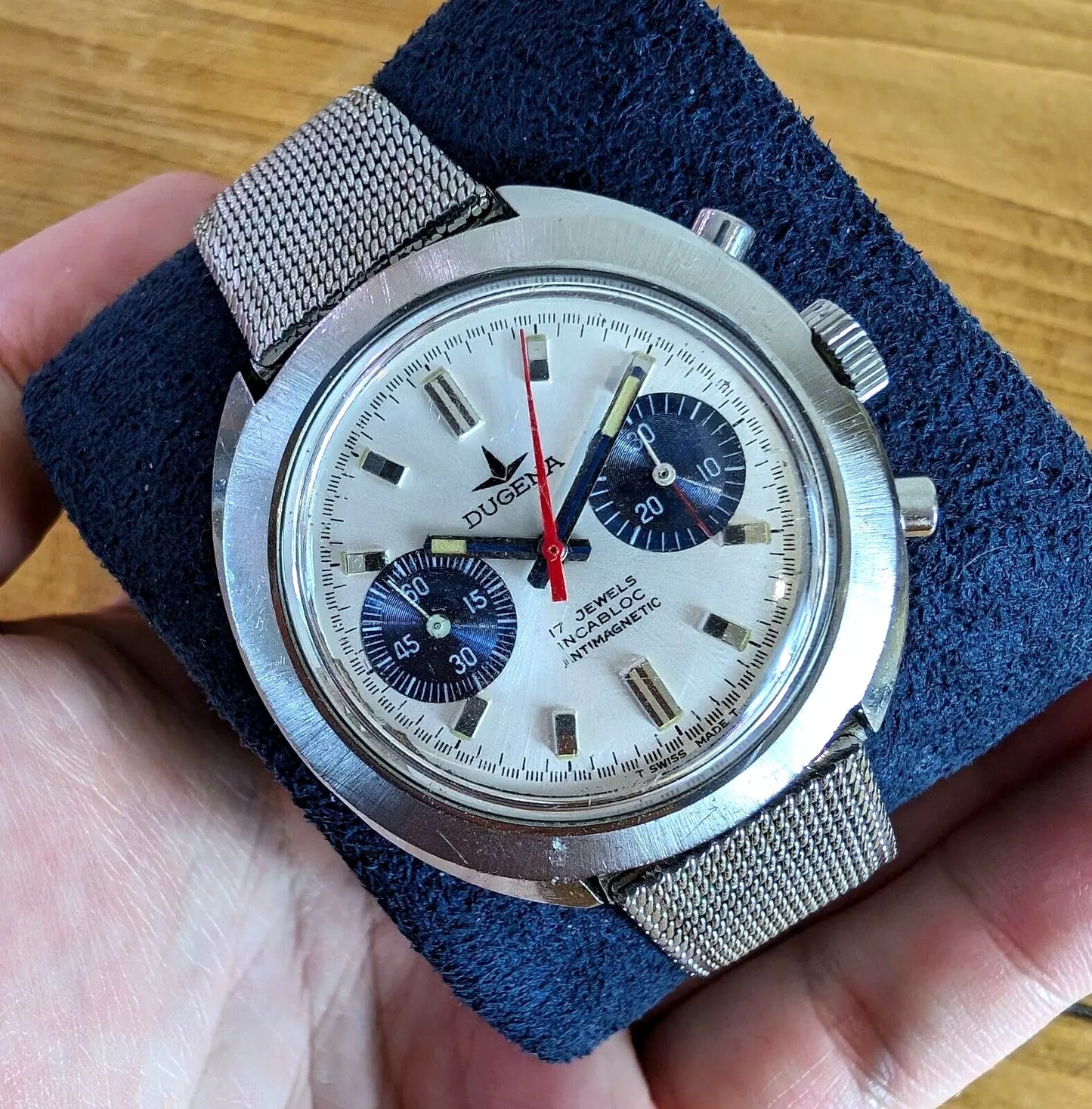 Vintage 1970s Dugena Chronograph Watch | Valjoux 7733