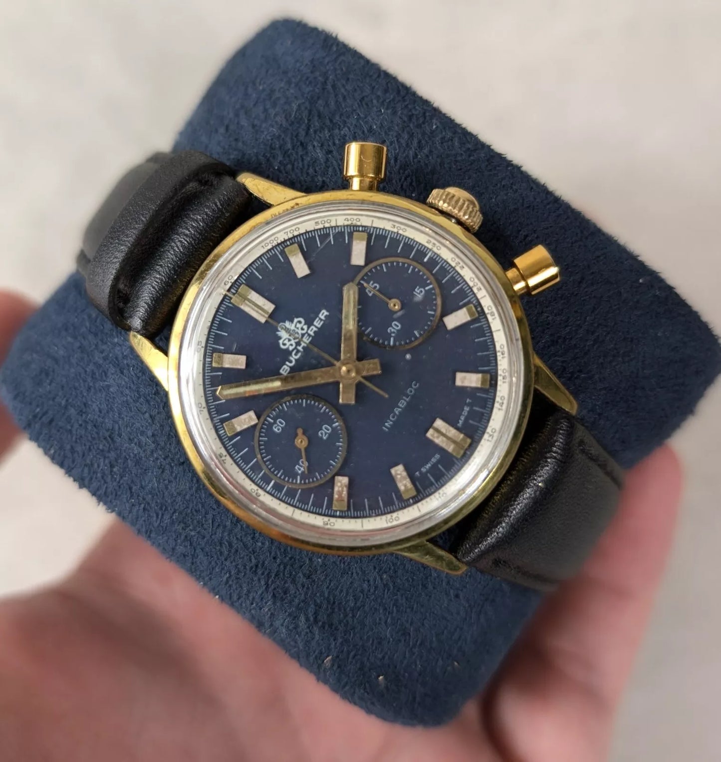 Bucherer Vintage Chronograph 1968 Rare Model