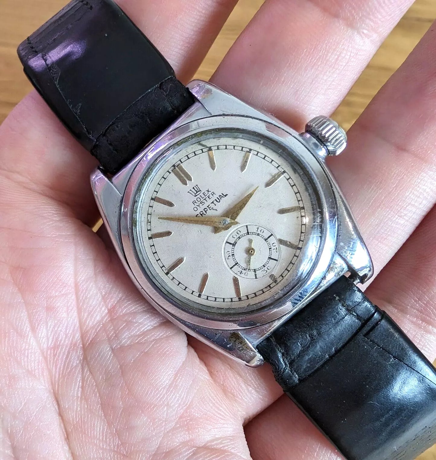 Vintage Rolex Oyster Perpetual Bubbleback | 1940s Working