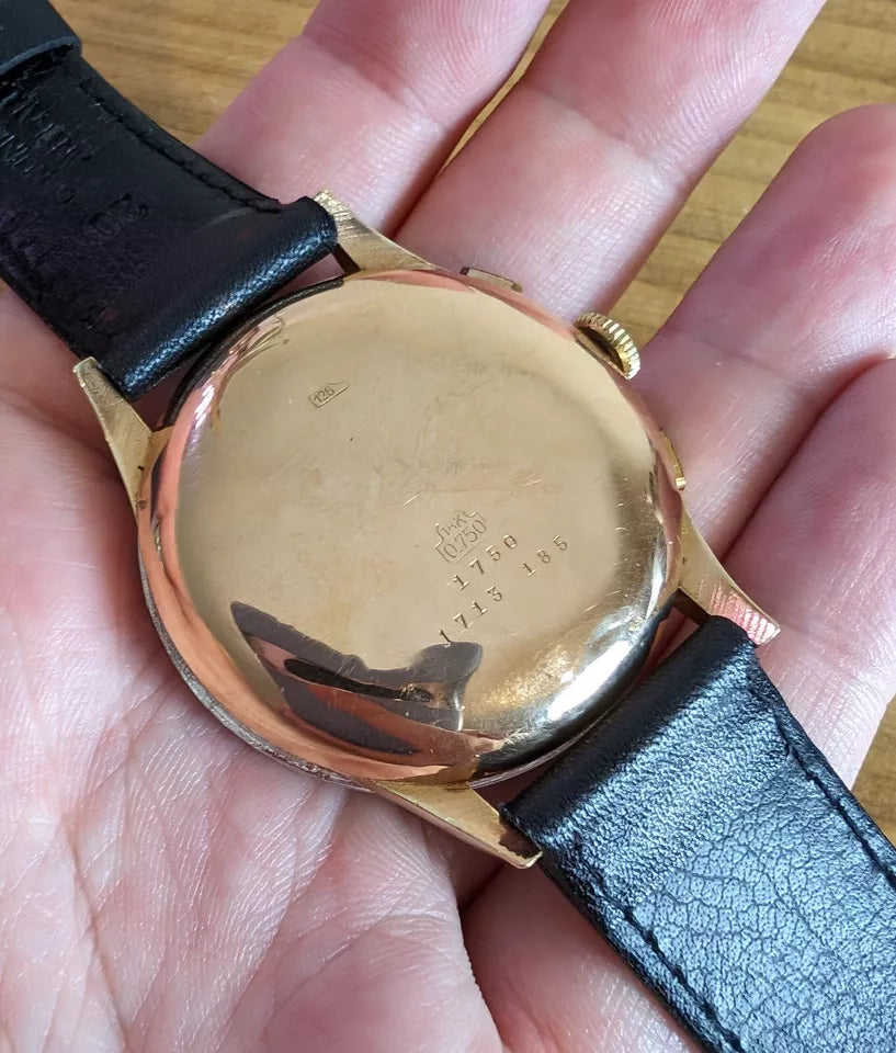 Rare Chronographe Suisse Chronograph 18k Rose Gold Collector Watch