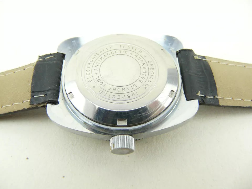 Fellowcrest Naval Date Divers Style Vintage Watch Early 70's
