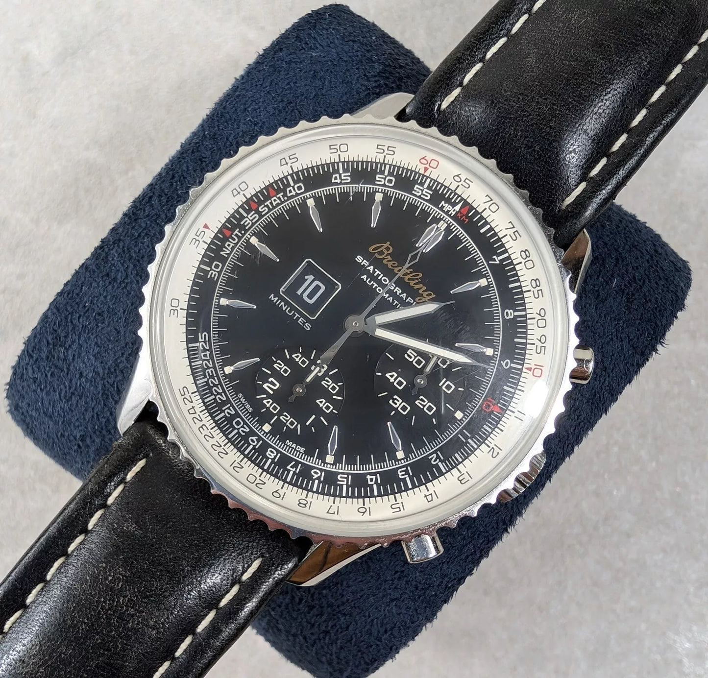 Breitling Montbrilliant Spatiographe Navitimer Black Dial A36030