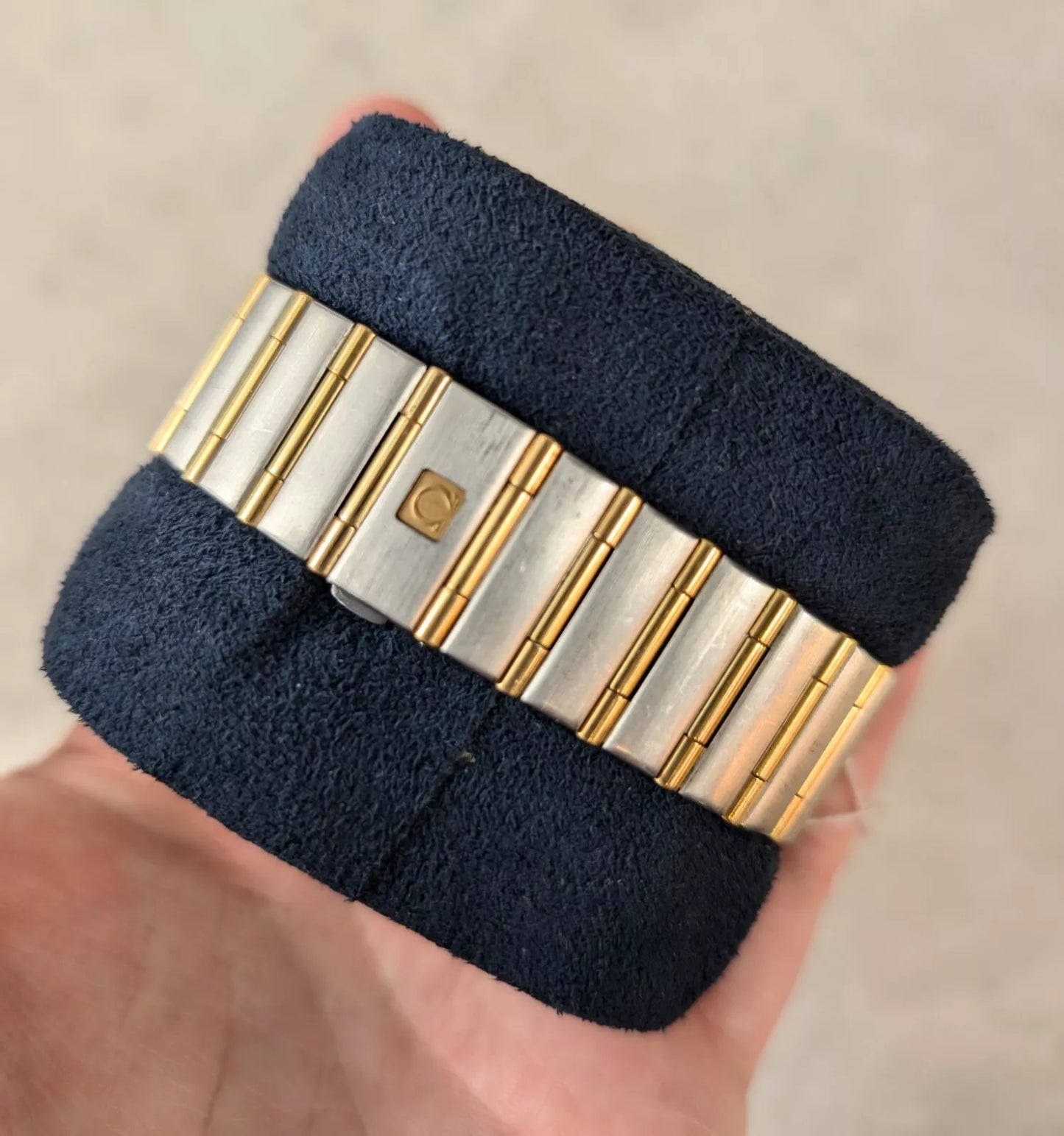 Omega Constellation 1242.30.00 38mm Double Eagle Steel and Gold