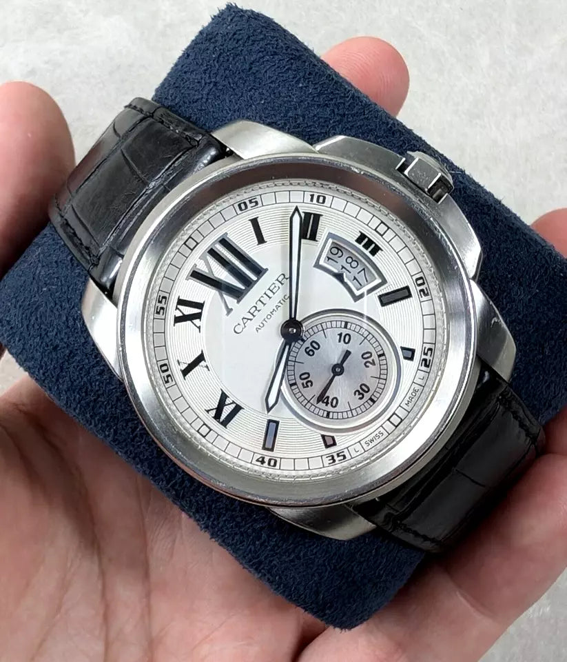 Cartier 3389 | Calibre de Cartier Automatic | Full Box and Papers Open Caseback
