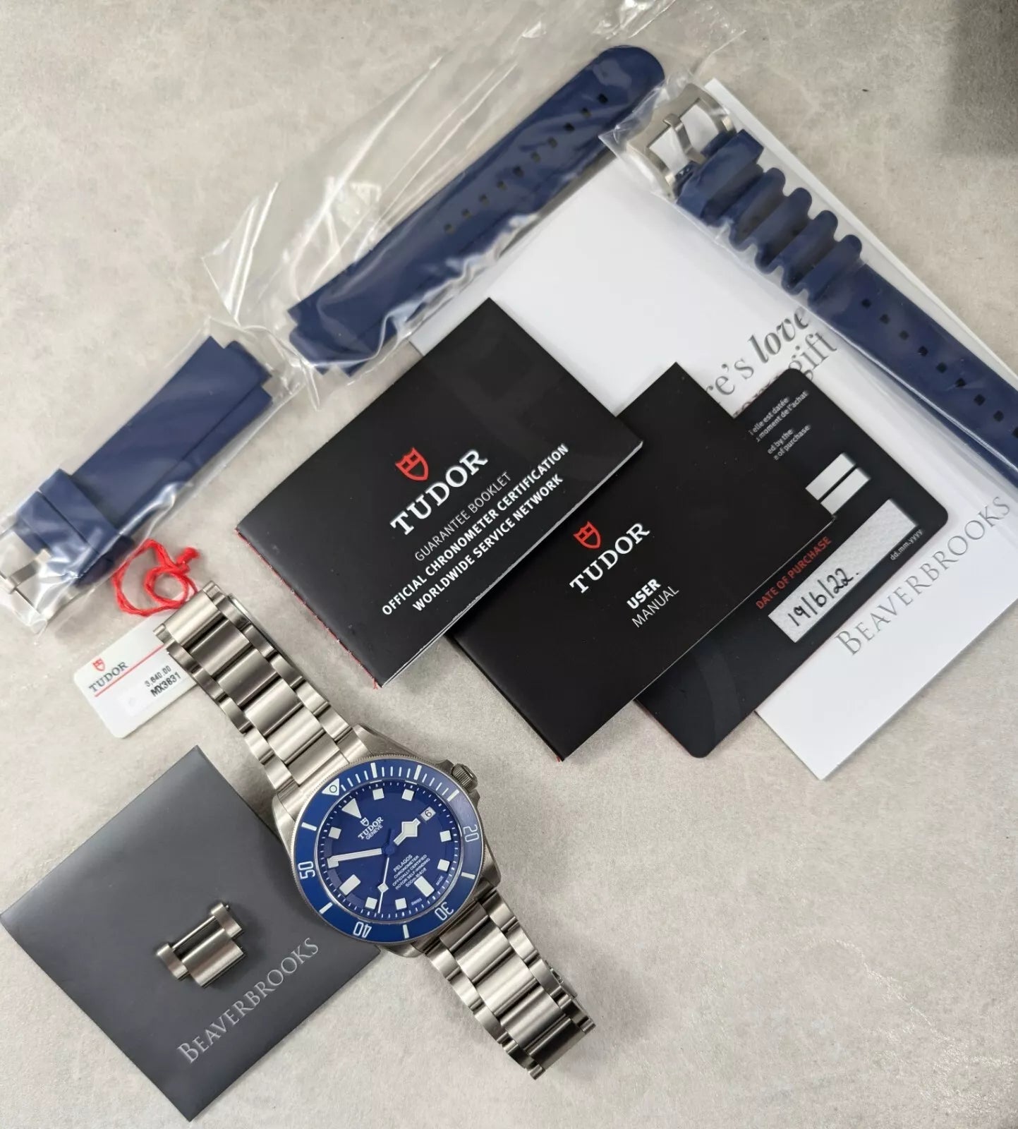 TUDOR Pelagos Blue Titanium Bracelet Watch | Full Box and Papers 25600TB