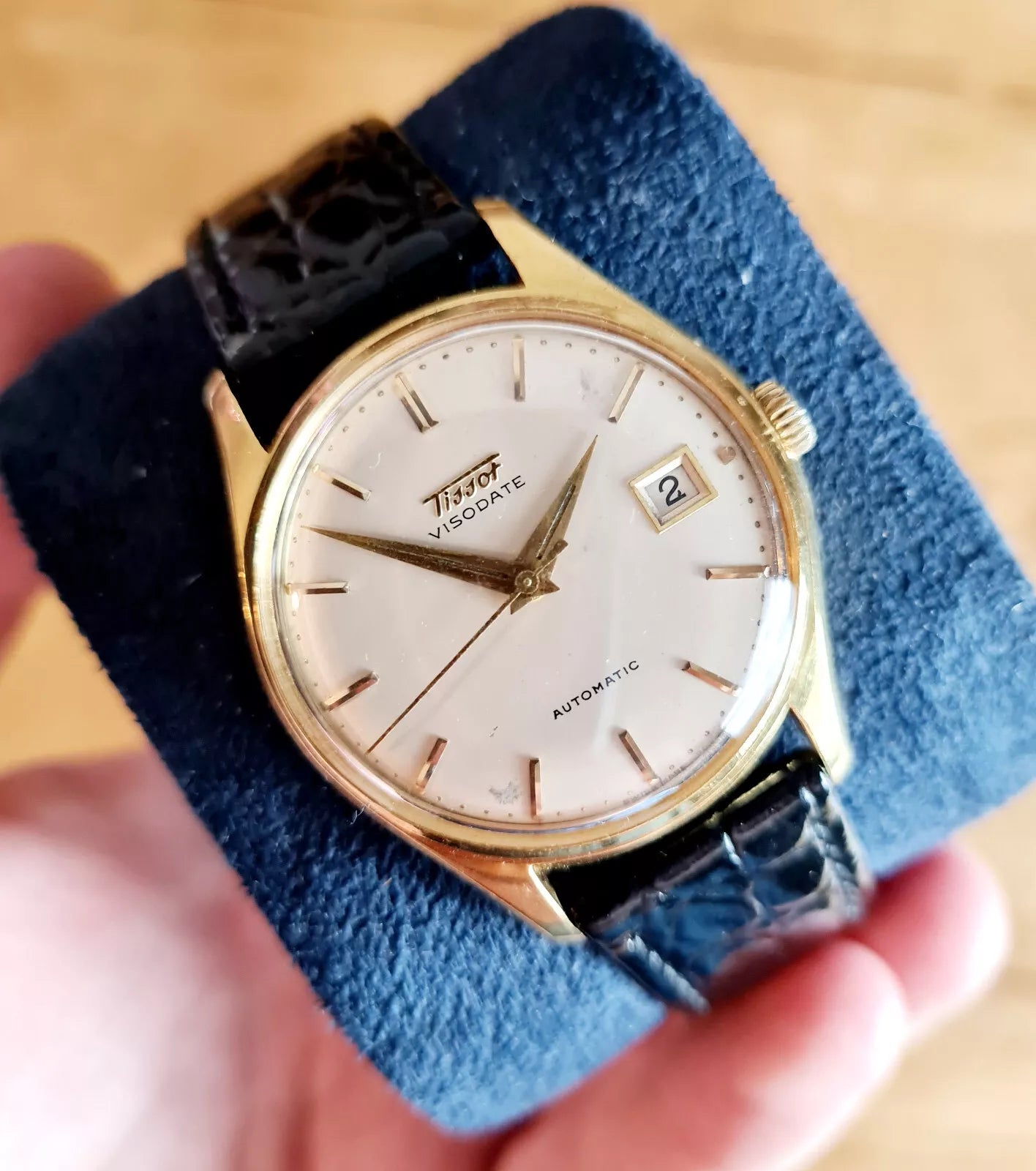 Tissot Visodate Automatic 18k Gold Vintage