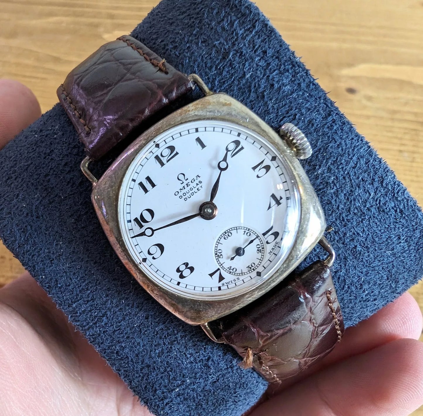 1929 Omega Solid Silver Dennison Cased | Douglas Dudley