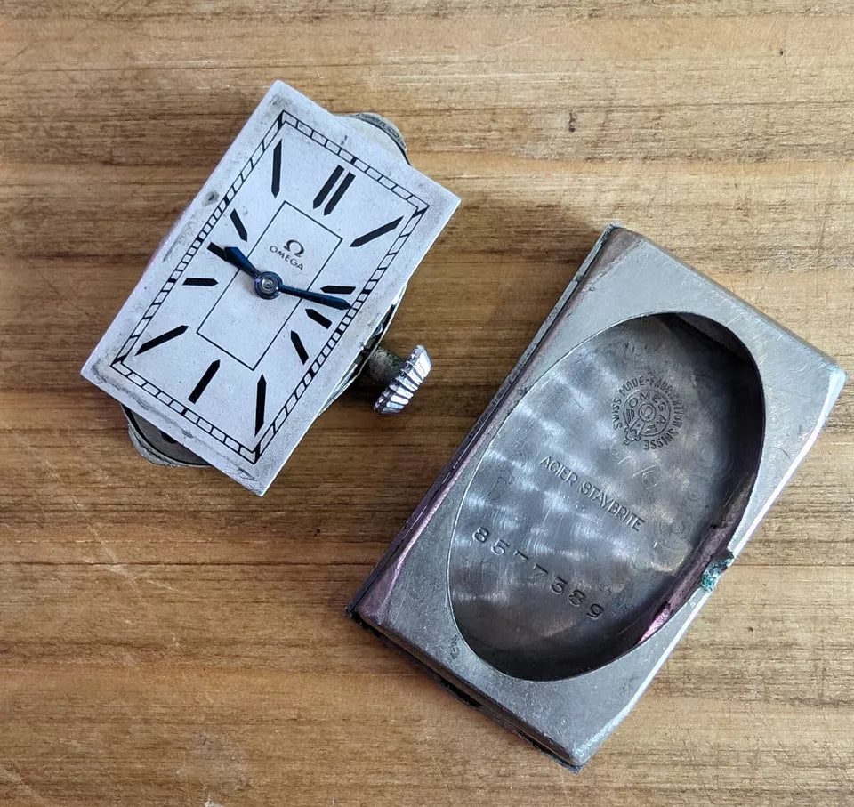 1930's Art Deco Omega Super Stylish Watch