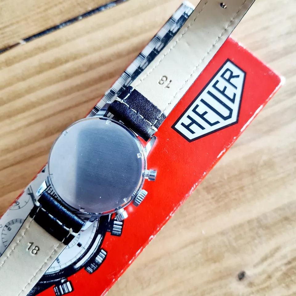 Heuer 73321 Valjoux 7733 Serviced and Original Box