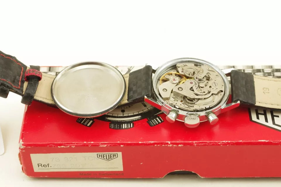 Heuer 73321 Valjoux 7733 Serviced and Original Box