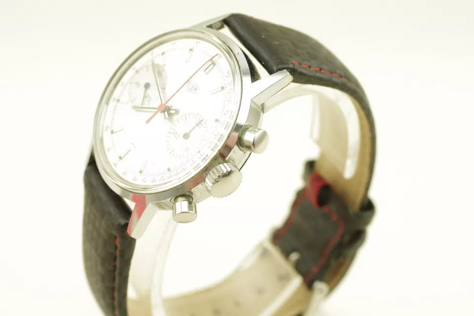 Heuer 73321 Valjoux 7733 Serviced and Original Box