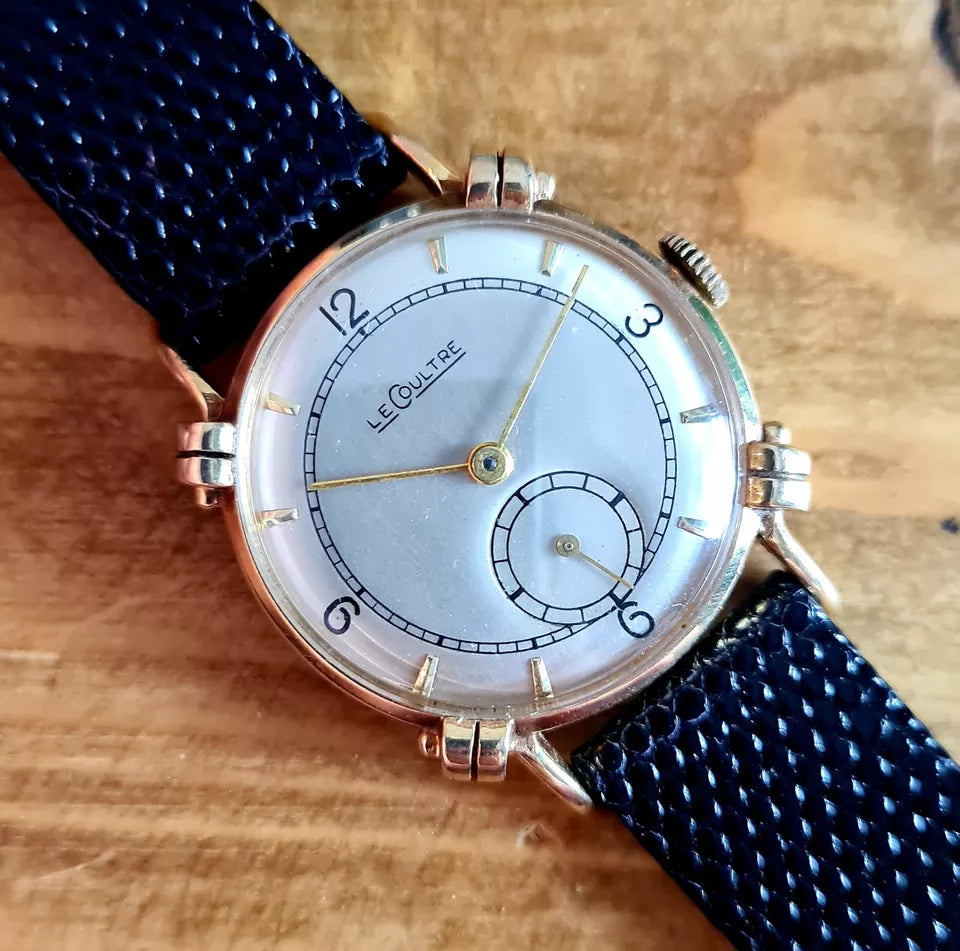 Vintage 14ct Jaeger Lecoultre Watch | Fancy Rolled Lugs