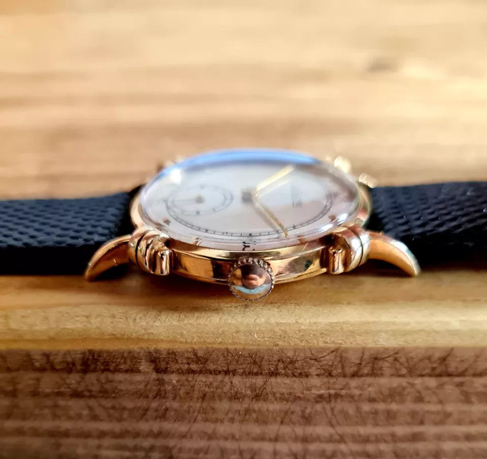 Vintage 14ct Jaeger Lecoultre Watch | Fancy Rolled Lugs