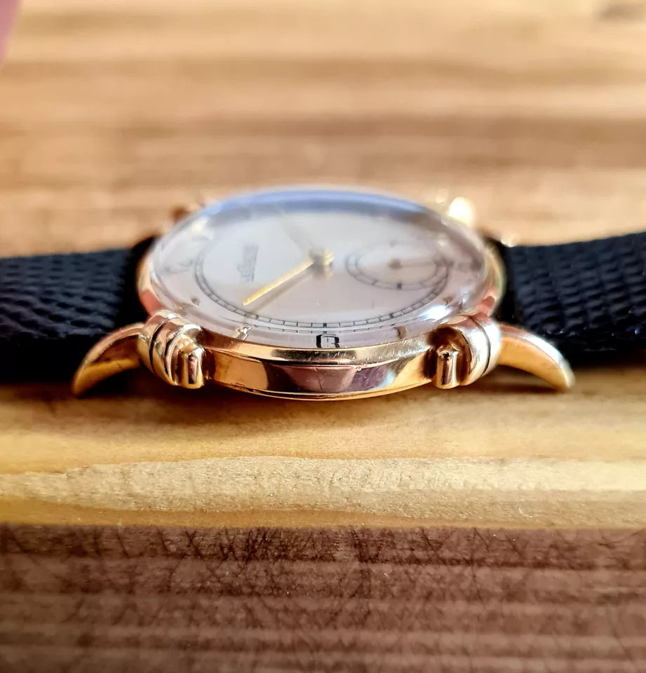Vintage 14ct Jaeger Lecoultre Watch | Fancy Rolled Lugs