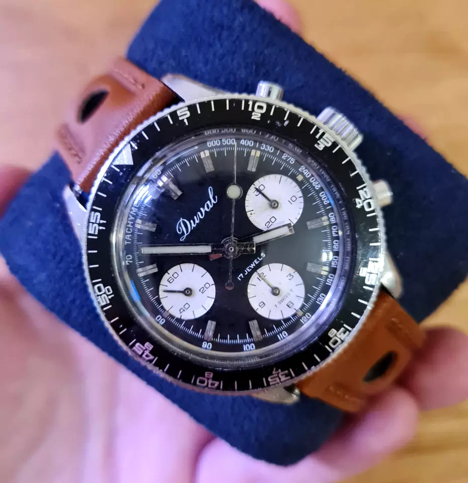 Vintage Duval Baylor 1970s Landeron 349 Chronograph | Original Box