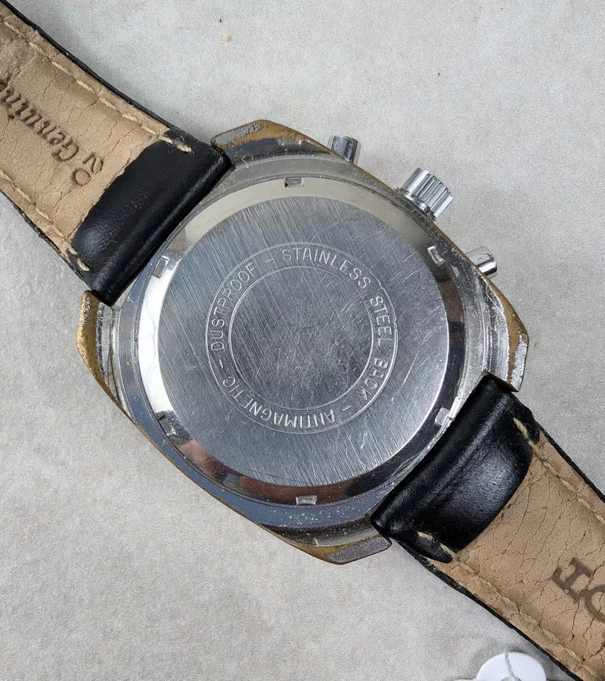 Erosa 1970's Vintage Chronograph Valjoux 7734 Reverse Panda