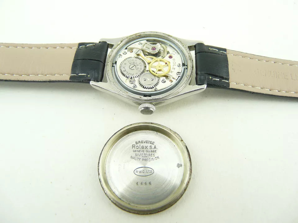 Rolex Oyster Shock resisting 4444 Rare Gilt Dial 1945