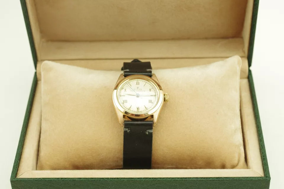 Rolex 4270 18k Oyster Chronometre 1946 Serviced Super Rare