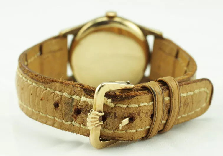 9ct Rolex Shock Resisting Dennison Cased Watch