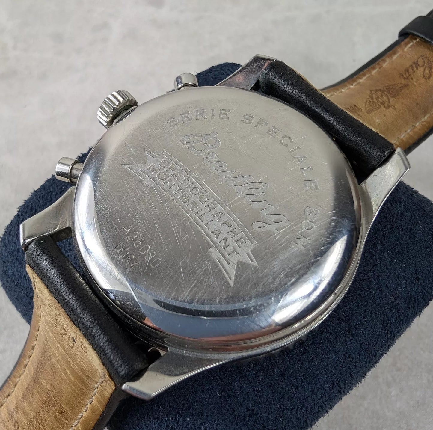 Breitling Montbrilliant Spatiographe Navitimer Black Dial A36030