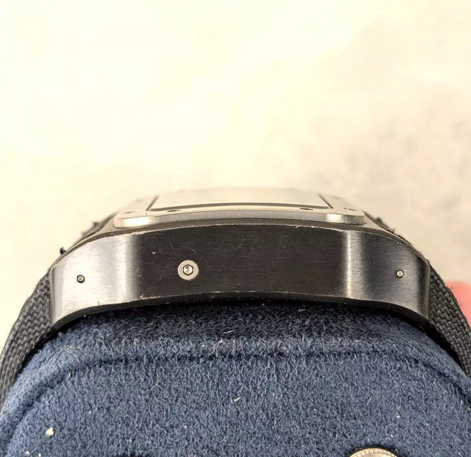 Cartier Santos 3104 100 XL Chronograph Carbon Automatic 45mm Full Box and Papers