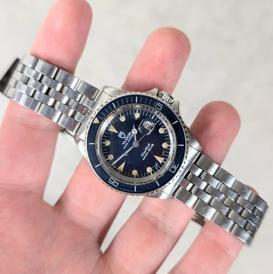 Tudor Prince Oysterdate Mini-Sub Blue ref 94400