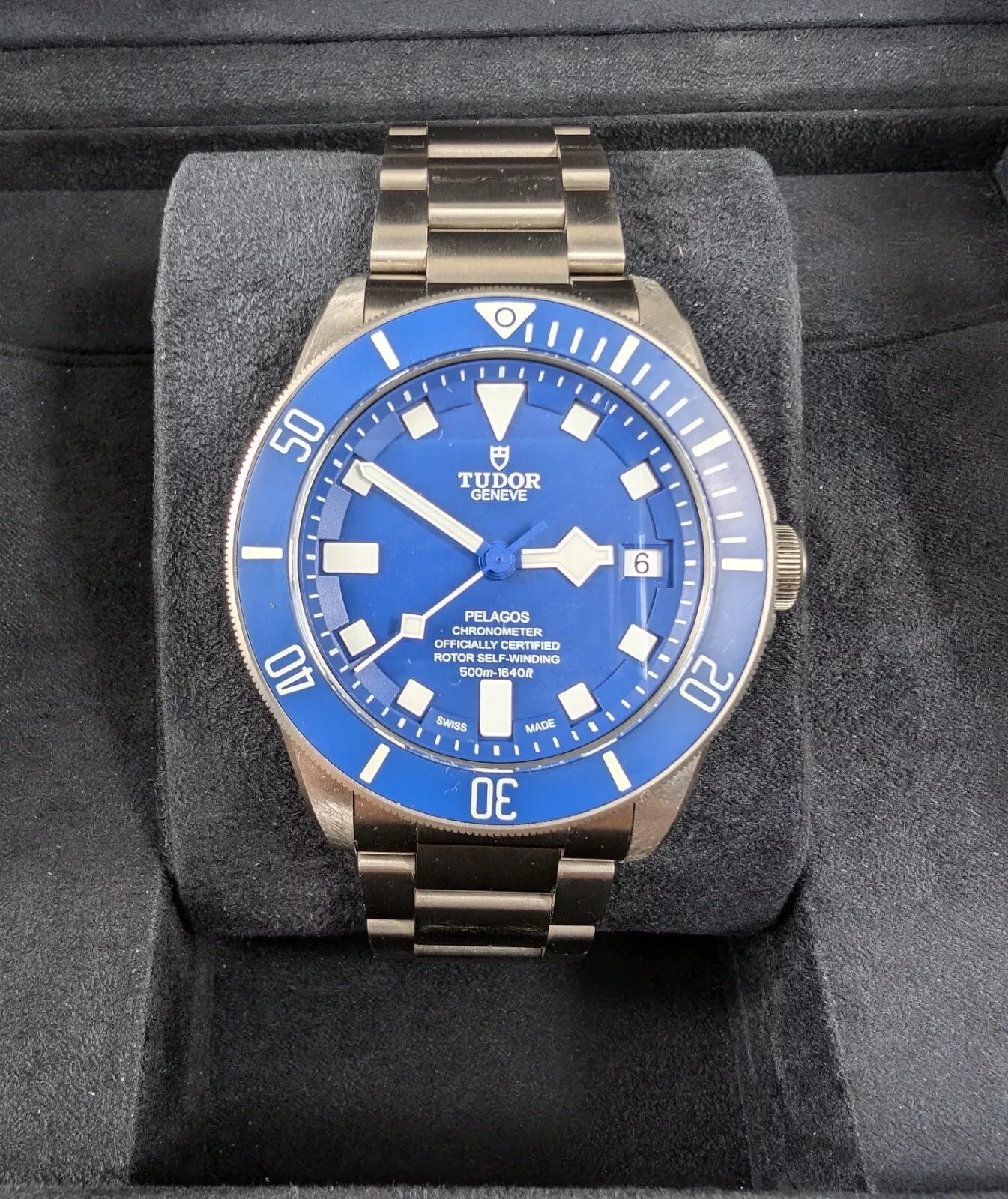 TUDOR Pelagos Blue Titanium Bracelet Watch | Full Box and Papers 25600TB