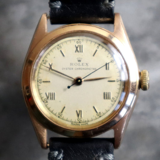 Rolex 4270 18k Oyster Chronometre 1946 Serviced Super Rare