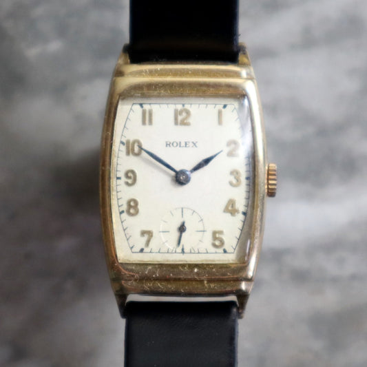 Rolex 2387 Vintage 9k Gold Late 1920's Original Dial