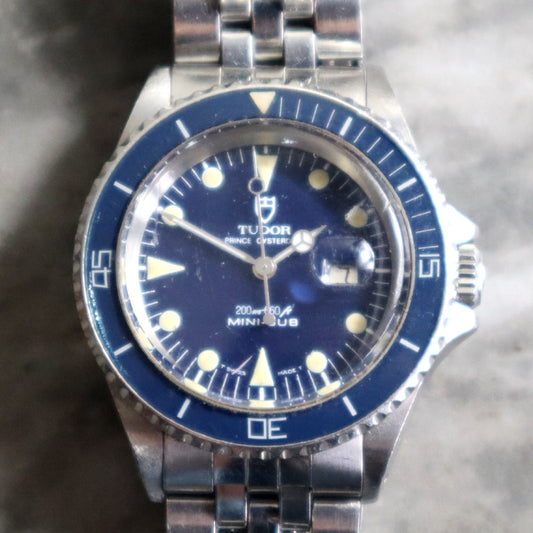 Tudor Prince Oysterdate Mini-Sub Blue ref 94400